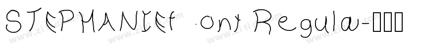 STEPHANIEfont Regula字体转换
